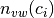 n_{vw}(c_i)